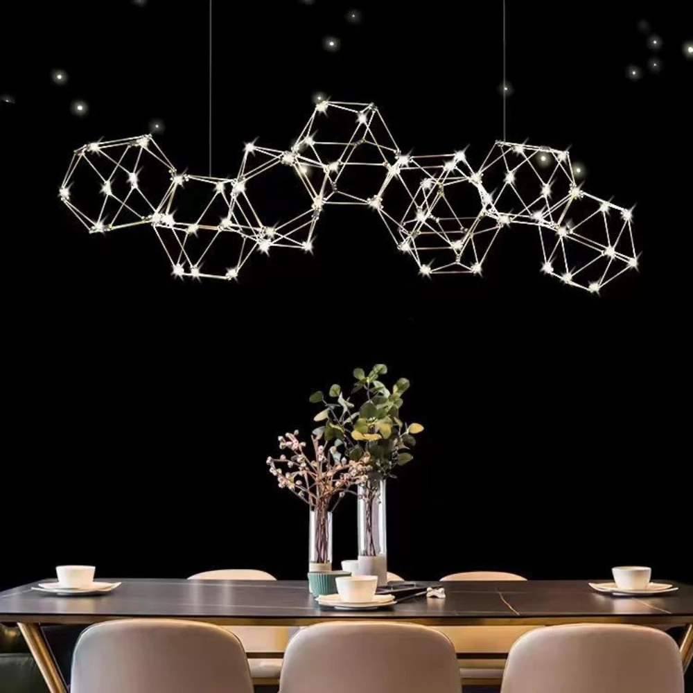 Simple Starry Crystal Chandelier Dining Room Living Room Bedroom Bar Lamp Firefly Led Three-dimensional Chandelier Pendant Lamp
Simple Starry Crystal Chandelier Dining Room Living Room Bedroom Bar Lamp Firefly Led Three-dimensional Chandelier Pendant Lamp