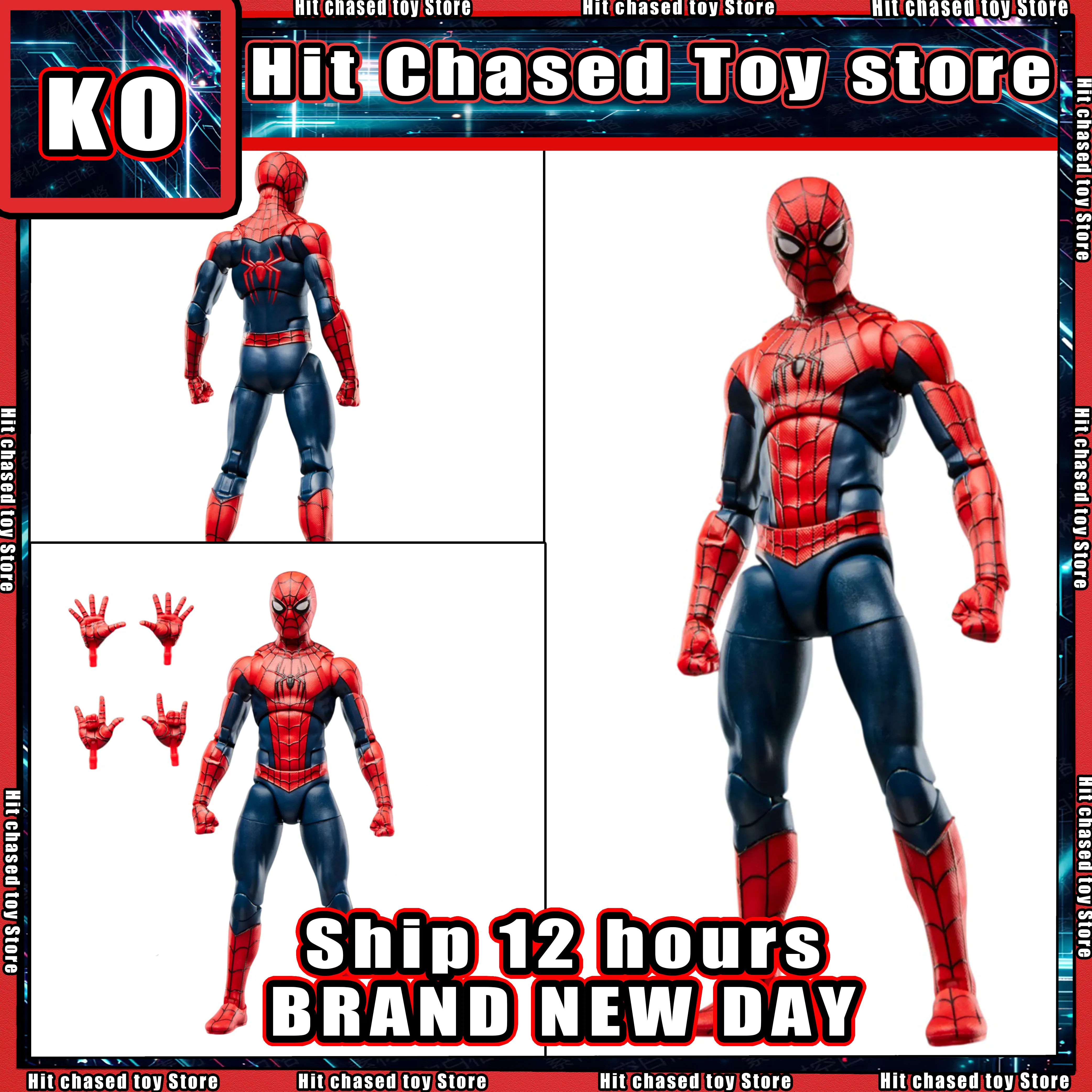 Hot New KO Marvel Legends Series Spider-Man Action Figure Brand New Day Figurine model 6 inch Garfield Spider-Man gifts toys
Hot New KO Marvel Legends Series Spider-Man Action Figure Brand New Day Figurine model 6 inch Garfield Spider-Man gifts toys