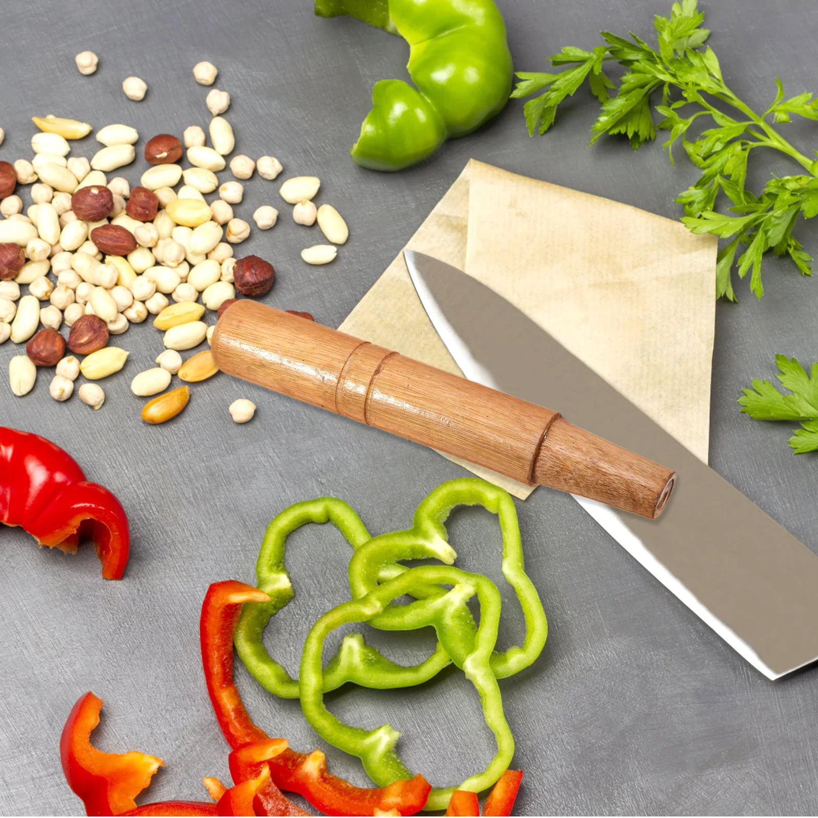 Wood Cutter Handle Replacement Kitchen Chopping Cutter Grip Solid Wood Non-Skid Handle Comfortable Grip Resists Deformation
Wood Cutter Handle Replacement Kitchen Chopping Cutter Grip Solid Wood Non-Skid Handle Comfortable Grip Resists Deformation