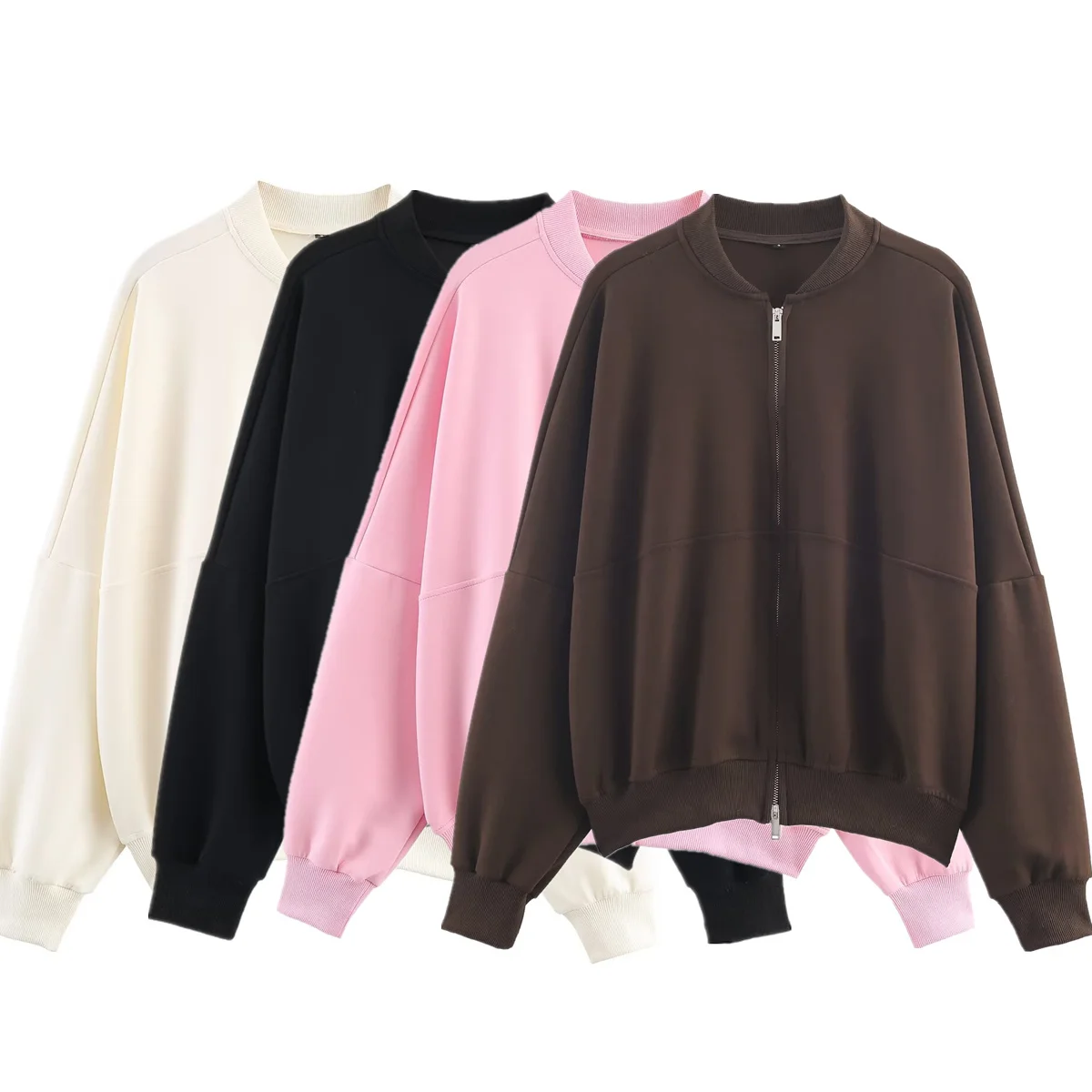 Dave&Di Minimalist Solid Multicolor Zipper Ribbed Knitted Jacket Sweatshirt Women Casual Bomber Jacket Tops
Dave&Di Minimalist Solid Multicolor Zipper Ribbed Knitted Jacket Sweatshirt Women Casual Bomber Jacket Tops