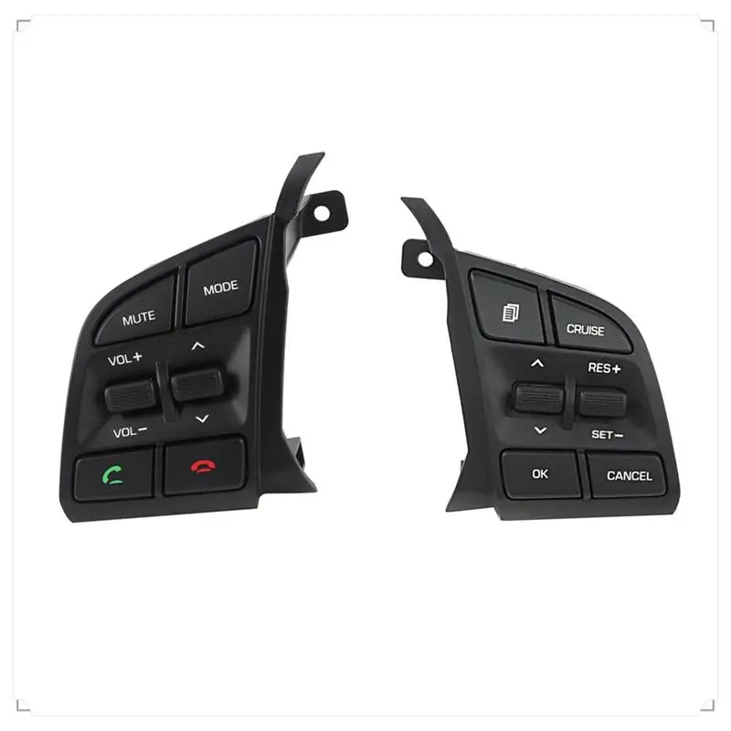 Кнопки круиз-контроля на руле автомобиля, кнопки дистанционного управления громкостью для Hyundai Tucson 2015-2019 96710D3500
Кнопки круиз-контроля на руле автомобиля, кнопки дистанционного управления громкостью для Hyundai Tucson 2015-2019 96710D3500