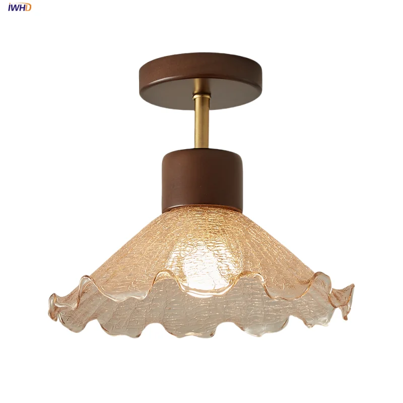 IWHD Ice Crack LED Ceiling Light Fixtures Corridor Aisle Lighting For Living Room Amber Glass Wood Nordic Modern Ceiling Lamps
IWHD Ice Crack LED Ceiling Light Fixtures Corridor Aisle Lighting For Living Room Amber Glass Wood Nordic Modern Ceiling Lamps