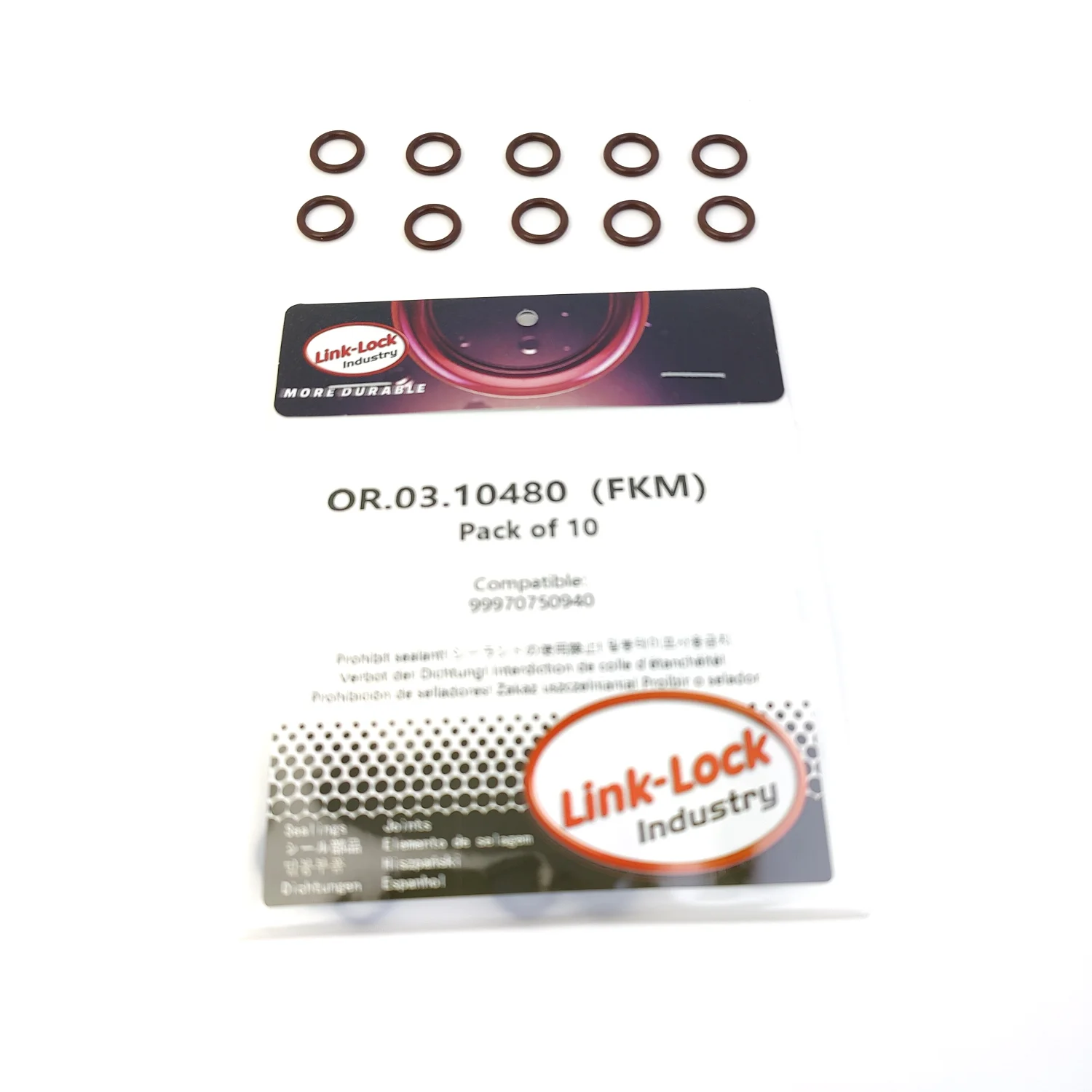 LINK-LOCK 10PCS OR.03.10480 FKM Viton Sealing O-Ring Kit of Engine Oil Cooler 99970750940 for Porsche
LINK-LOCK 10PCS OR.03.10480 FKM Viton Sealing O-Ring Kit of Engine Oil Cooler 99970750940 for Porsche