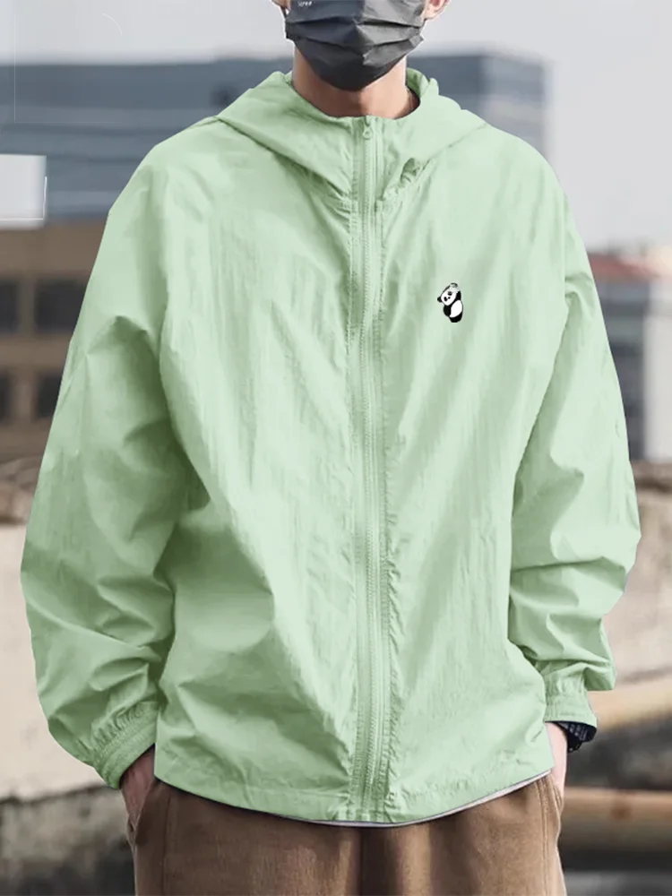 Jeanswest Men's Lightweight Ice Silk Sun Protection Clothing Summer New Breathable Outdoor Skin irt Loose Fit Zipper Decorated
Jeanswest Men's Lightweight Ice Silk Sun Protection Clothing Summer New Breathable Outdoor Skin irt Loose Fit Zipper Decorated