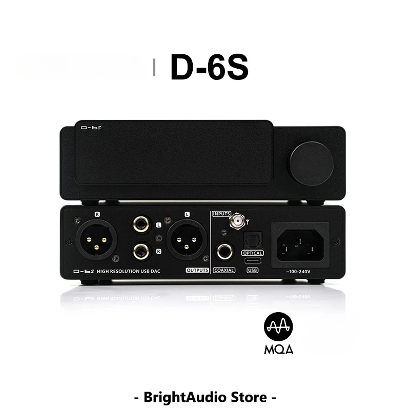D-6S D6s Hi-Res аудио HIFI декодер MQA CD USB ЦАП ES9039Q2M 4 OPA1612 PCM768 DSD512 Bluetooth 5.1 LDAC RCA XLR
D-6S D6s Hi-Res аудио HIFI декодер MQA CD USB ЦАП ES9039Q2M 4 OPA1612 PCM768 DSD512 Bluetooth 5.1 LDAC RCA XLR
