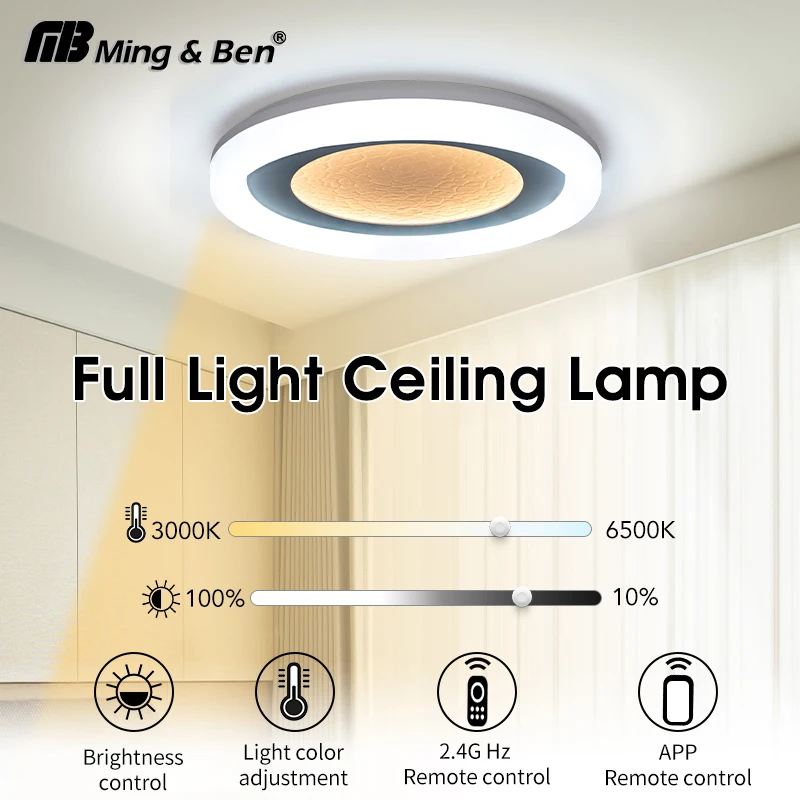 Smart Led Ceiling Lamp 75W 220V Dimmable Modern Led Ceiling Lights Energy Saving With APP Remote Control For Bedroom Living Room
Smart Led Ceiling Lamp 75W 220V Dimmable Modern Led Ceiling Lights Energy Saving With APP Remote Control For Bedroom Living Room