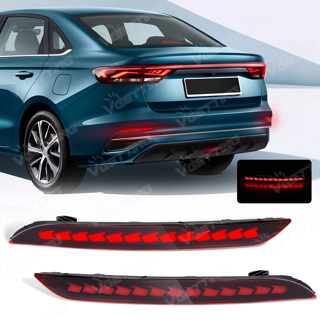 For Geely Proton S70 Emgrand 2022 2023 2024 2025 2026 LED Rear Bumper Reflectors Running Flowing Turn Signal Running Brake Lamps
For Geely Proton S70 Emgrand 2022 2023 2024 2025 2026 LED Rear Bumper Reflectors Running Flowing Turn Signal Running Brake Lamps