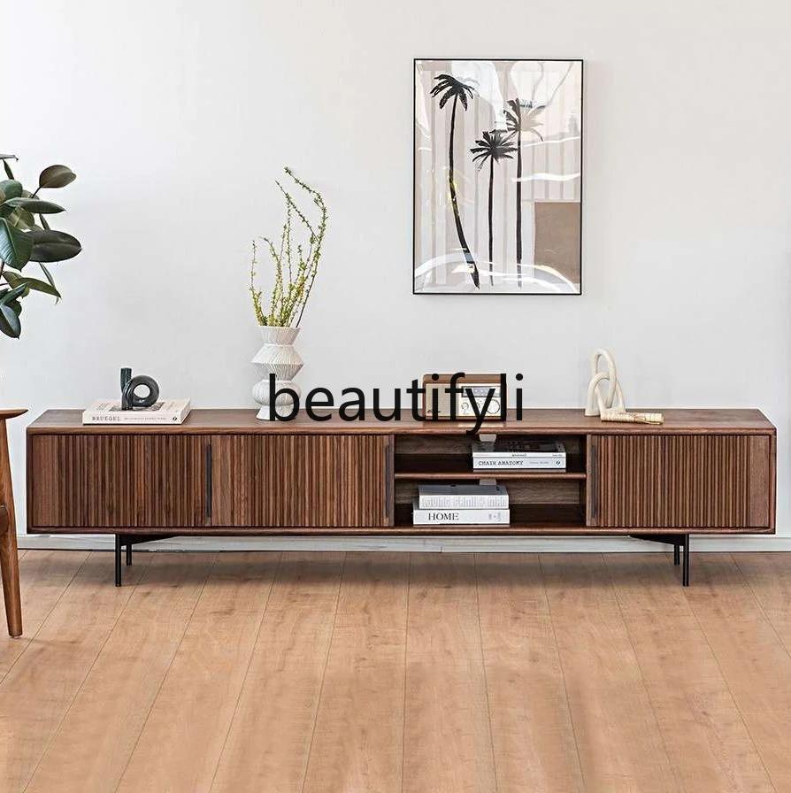 Nordic medieval TV cabinet solid wood coffee table minimalist light luxury designer black walnut cherry Italian style
Nordic medieval TV cabinet solid wood coffee table minimalist light luxury designer black walnut cherry Italian style