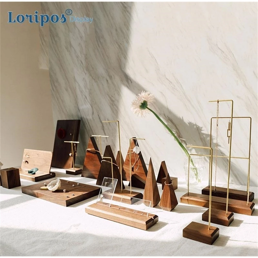 Black Walnut Wooden Jewelry Rack Earrings Hanger Ring Necklace Bracelet Display Pallet Window Jewelry Display Fixture Wood Tray
Black Walnut Wooden Jewelry Rack Earrings Hanger Ring Necklace Bracelet Display Pallet Window Jewelry Display Fixture Wood Tray