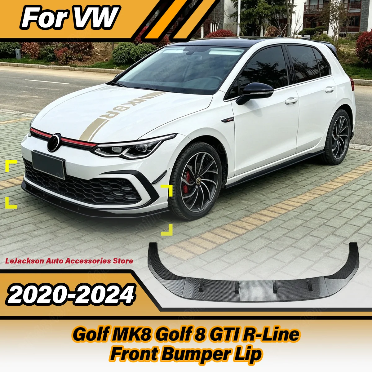 For VW Golf MK8 Golf 8 GTI R-Line 2020 2021 2022 2023 2024 Auto Front Bumper Lip Car Front Chin Spoiler Body Modification Kit
For VW Golf MK8 Golf 8 GTI R-Line 2020 2021 2022 2023 2024 Auto Front Bumper Lip Car Front Chin Spoiler Body Modification Kit
