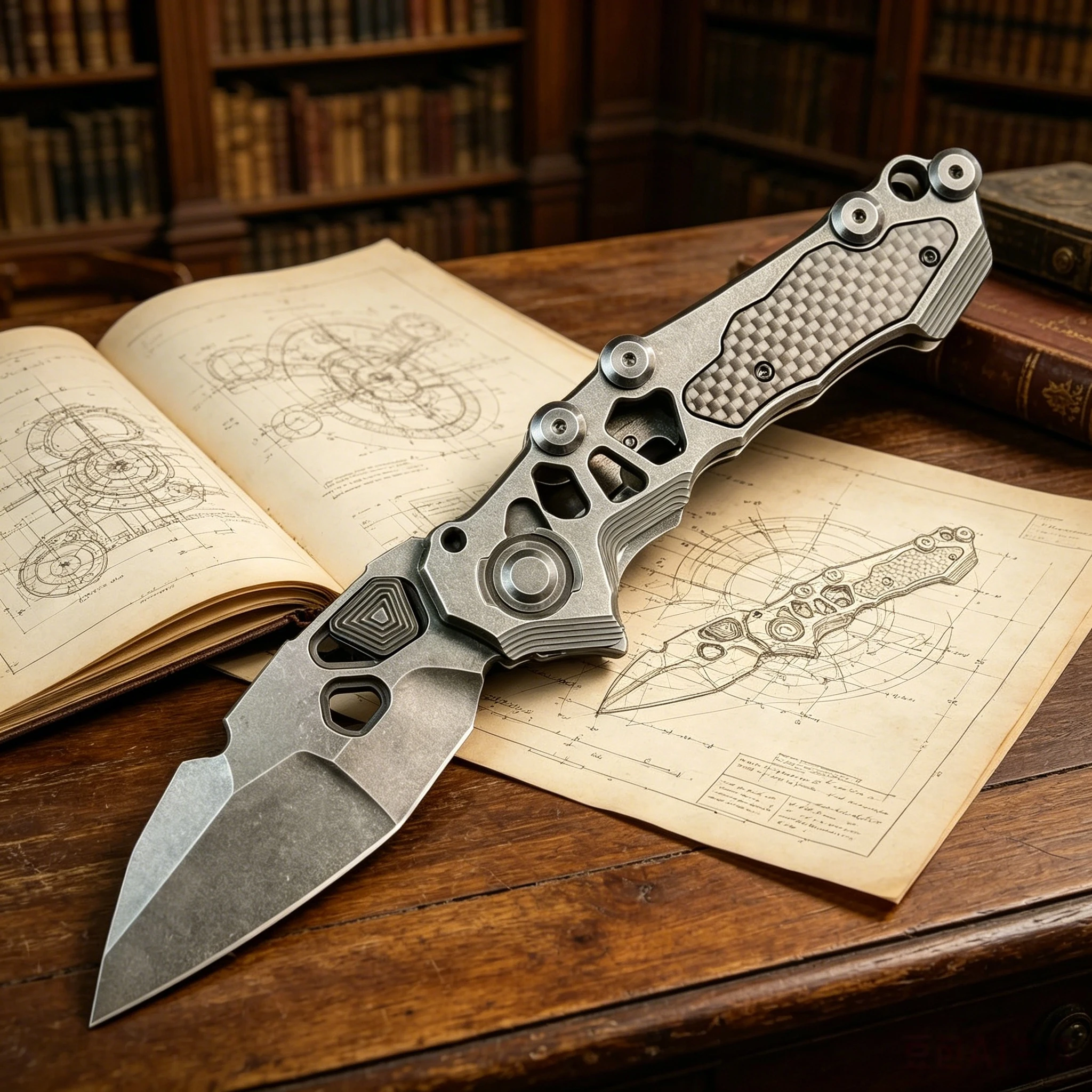 Mechanic - Complex CNC precision-engraved heavy-duty folding knife, made of D2 steel, EDC personalized collection knife
Mechanic - Complex CNC precision-engraved heavy-duty folding knife, made of D2 steel, EDC personalized collection knife