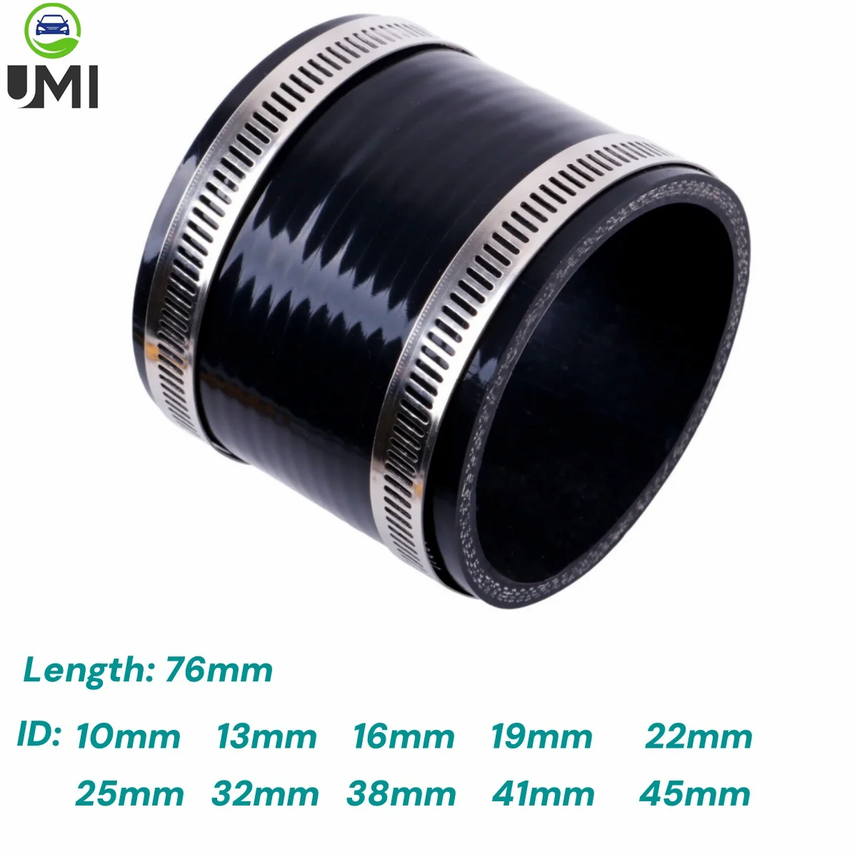1PC Straight Hose Universal Silicone Coolant Tube Intercooler Connector Pipe 10 13 16 19 22 25 32 38 41 45mm 2Clamps Gloss Black
1PC Straight Hose Universal Silicone Coolant Tube Intercooler Connector Pipe 10 13 16 19 22 25 32 38 41 45mm 2Clamps Gloss Black