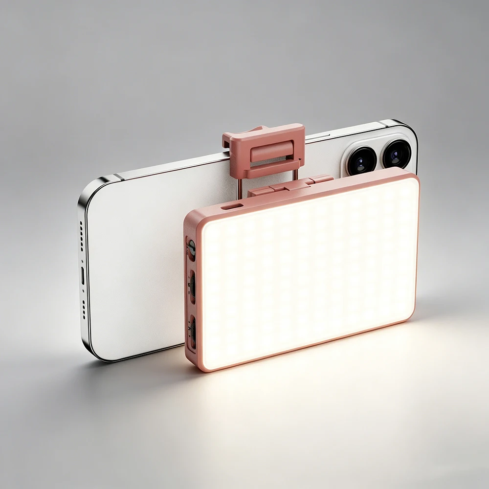 120 LED Video Light Dimmable Bi-Color 2500K-9000K High CRI95 with 360° Rotatable Stand Clamp Type-C for Smartphone Camera Vlog
120 LED Video Light Dimmable Bi-Color 2500K-9000K High CRI95 with 360° Rotatable Stand Clamp Type-C for Smartphone Camera Vlog