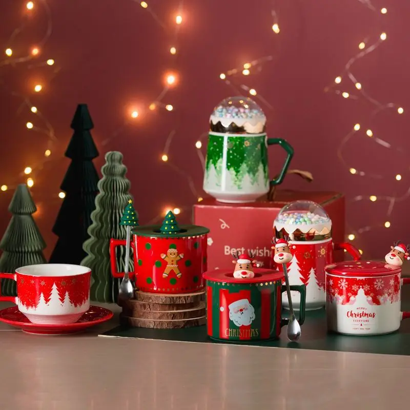 Christmas Gift Practical Mug Home Couple Coffee Cup Creative Christmas Tree Water Cup Ceramic with Lid Spoon Drinkware
Christmas Gift Practical Mug Home Couple Coffee Cup Creative Christmas Tree Water Cup Ceramic with Lid Spoon Drinkware