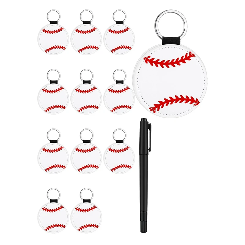 12 Pcs Leather Baseball Keychains Personalized Baseball Key Chain Baseball Keyring Sports Keychain With Marker Pen-A03I
12 Pcs Leather Baseball Keychains Personalized Baseball Key Chain Baseball Keyring Sports Keychain With Marker Pen-A03I