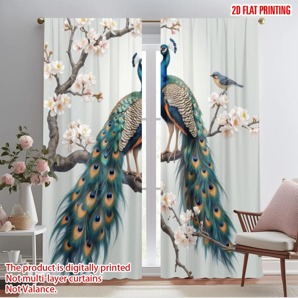 2pcs,2D plane printing Contemporary Curtains Peacock Blossom Harmony Versatile Durable Polyester (without rod) Holiday Perfect
2pcs,2D plane printing Contemporary Curtains Peacock Blossom Harmony Versatile Durable Polyester (without rod) Holiday Perfect