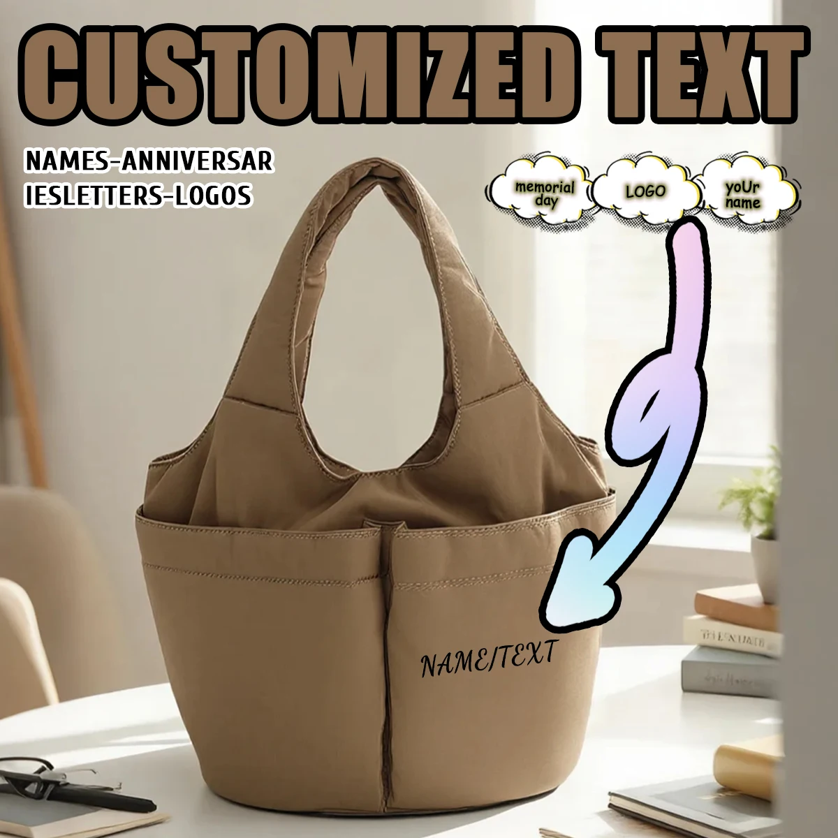 Logo personalized customization office worker sundries tote bag with rice commuter bag vegetable basket handbag cloth bag bag
Logo personalized customization office worker sundries tote bag with rice commuter bag vegetable basket handbag cloth bag bag