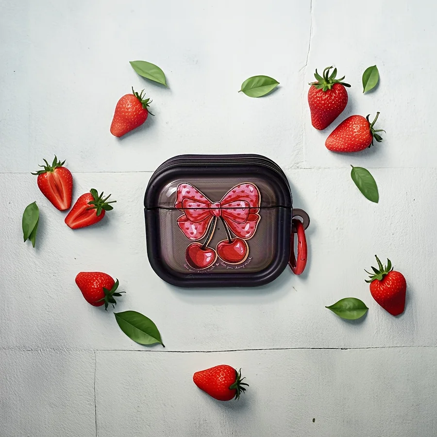 Bowknot Cherry Case for Airpods 4 3 2 1 Headphones Protective Case for AirPods Pro 2 Cover Headphone Cover Cases with Hook
Bowknot Cherry Case for Airpods 4 3 2 1 Headphones Protective Case for AirPods Pro 2 Cover Headphone Cover Cases with Hook