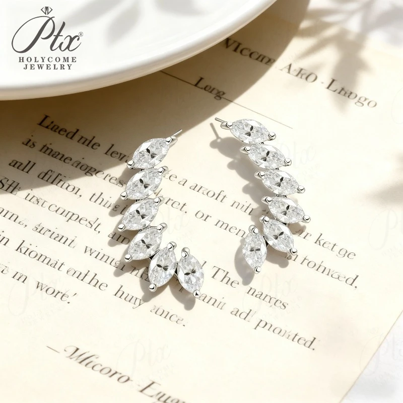 Moissanite Marquise Earrings High-Sparkle Design for Women Suitable for Formal Events, Everyday Wear or Holiday Gift Jewelry
Moissanite Marquise Earrings High-Sparkle Design for Women Suitable for Formal Events, Everyday Wear or Holiday Gift Jewelry