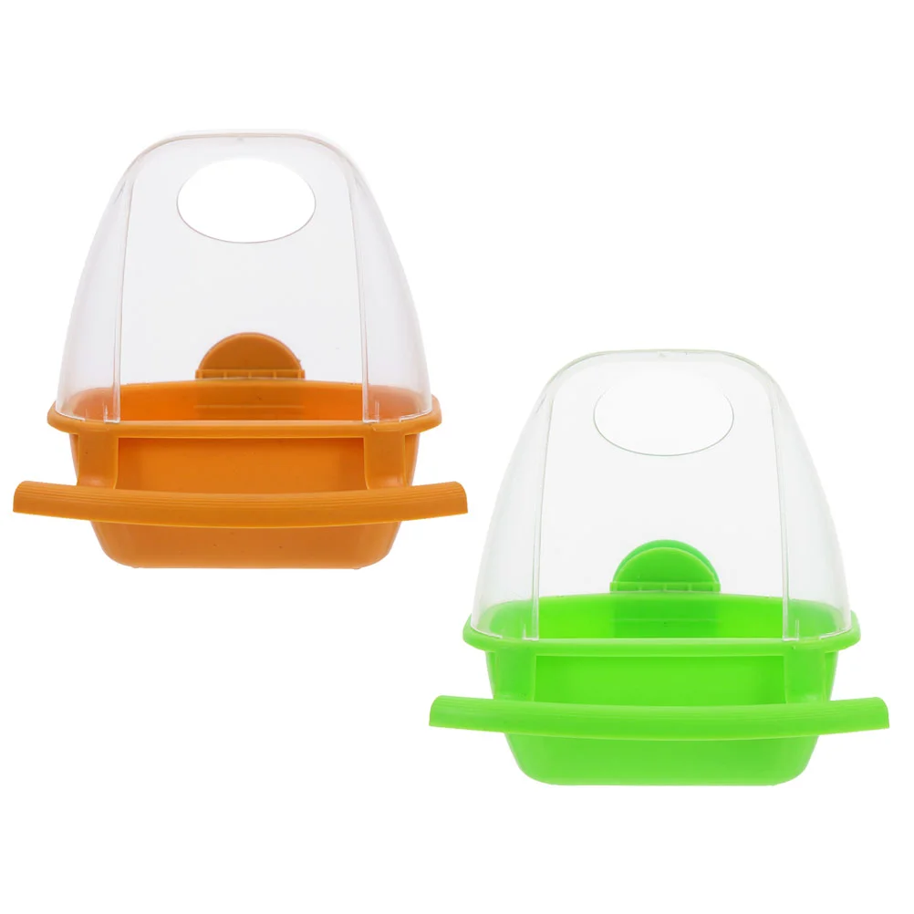 2 Pcs Anti Splashing Bird Feeder Transparent Parrot Food Container Plastic Bird Food Box Suitable for Parrot
2 Pcs Anti Splashing Bird Feeder Transparent Parrot Food Container Plastic Bird Food Box Suitable for Parrot