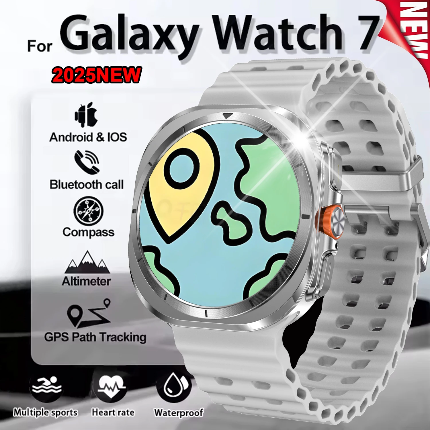 2025Новинка для Samsung Galaxy Watch 7 Ultra GPS NFC Смарт-часы для мужчин 1,43 дюйма AMOLED всегда дисплей IP68 BT Call Спортивные умные часы
2025Новинка для Samsung Galaxy Watch 7 Ultra GPS NFC Смарт-часы для мужчин 1,43 дюйма AMOLED всегда дисплей IP68 BT Call Спортивные умные часы