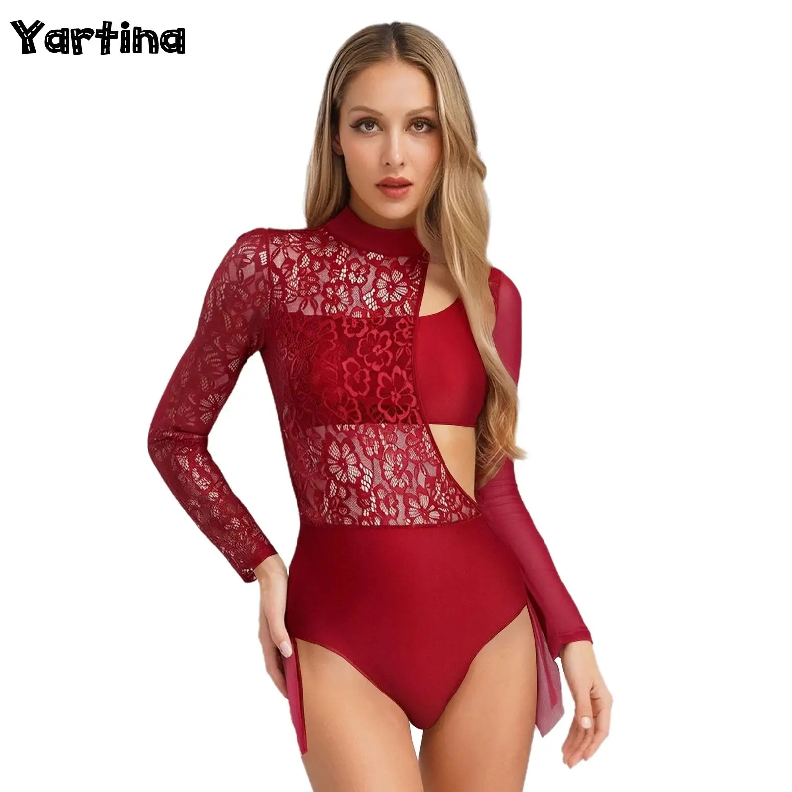 Women Gymnastics Acrobatic Figure Skating Floral Lace Ballet Skirted Leotard Bodysuit Lyrical Modern Contemporary Dance Jumpsuit
Women Gymnastics Acrobatic Figure Skating Floral Lace Ballet Skirted Leotard Bodysuit Lyrical Modern Contemporary Dance Jumpsuit