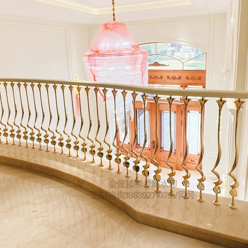 Villa self-built house aluminum alloy staircase handrail column copper art modern light luxury indoor guardrail compound rotatin
Villa self-built house aluminum alloy staircase handrail column copper art modern light luxury indoor guardrail compound rotatin