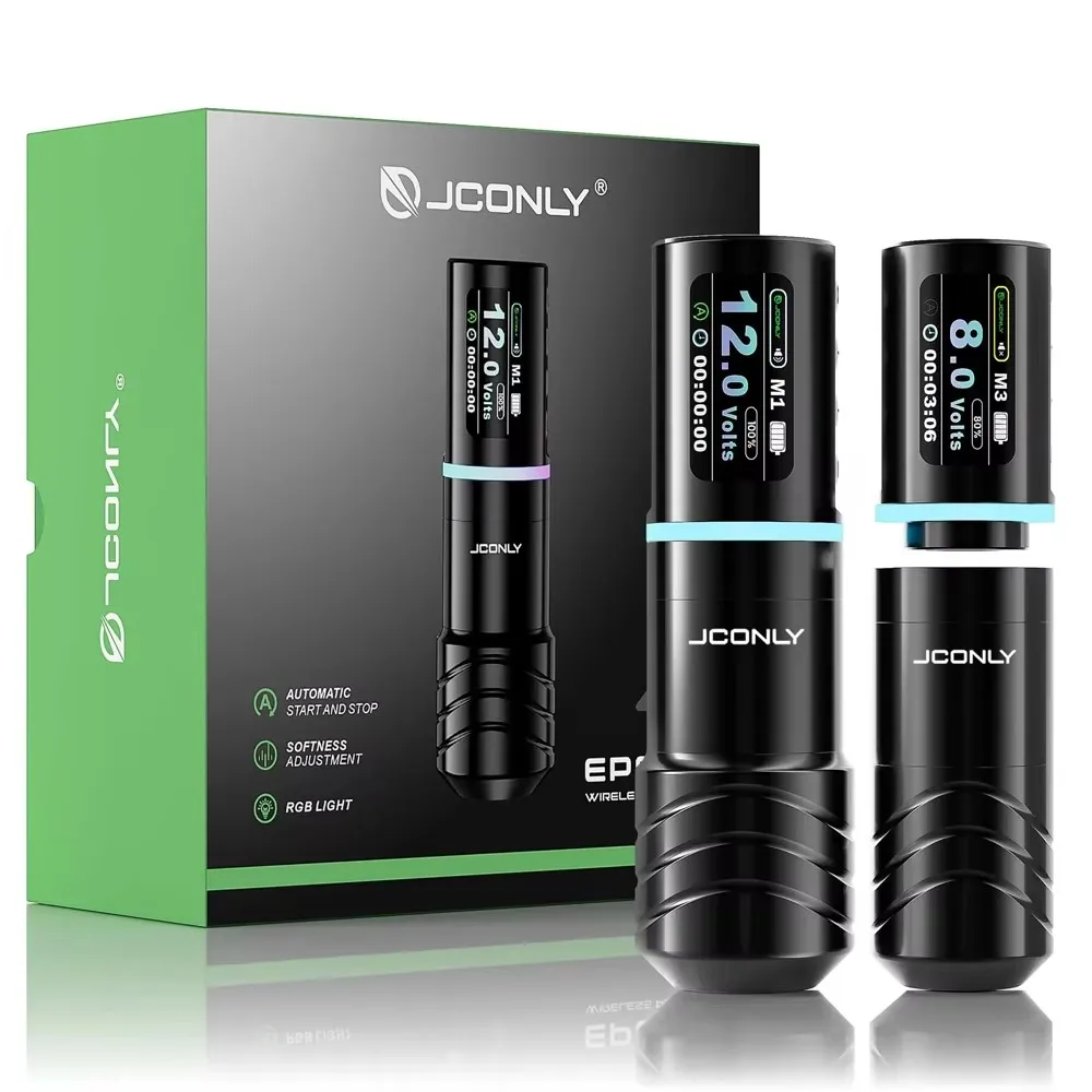 Беспроводная тату-машинка JCONLY R4 с ходом иглы 3.5/4.2/5.0 мм, с 2 аккумуляторами по 2000 мАч для тату-мастеров
Беспроводная тату-машинка JCONLY R4 с ходом иглы 3.5/4.2/5.0 мм, с 2 аккумуляторами по 2000 мАч для тату-мастеров