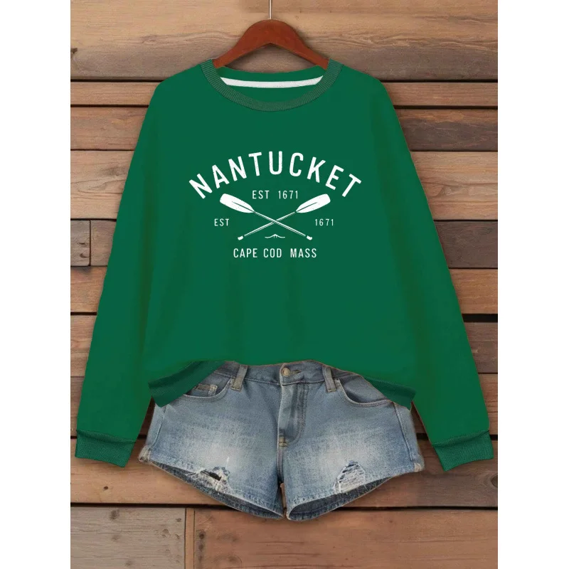 Letter Print round Neck Hoodie Women's Sweatshirt Comfortable Cotton Crew Neck Pullover Spring Summer Fashion Casual Top
Letter Print round Neck Hoodie Women's Sweatshirt Comfortable Cotton Crew Neck Pullover Spring Summer Fashion Casual Top