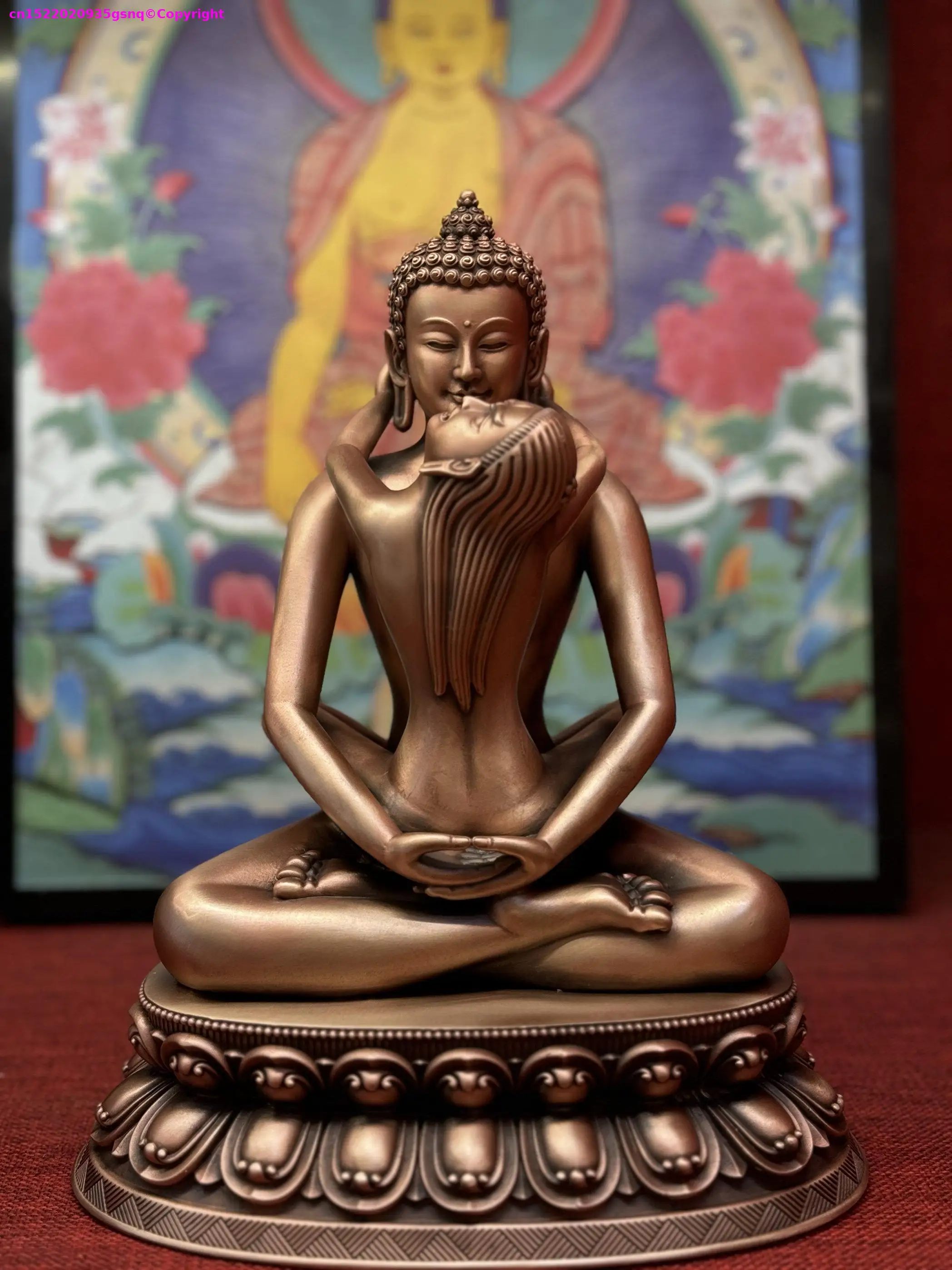 TOP figure of Copper Buddha Adi-Buddha Nepal tibet mahayana Buddhist offer sacrifices worship Yab-Yum Samantabhadra 23CM large
TOP figure of Copper Buddha Adi-Buddha Nepal tibet mahayana Buddhist offer sacrifices worship Yab-Yum Samantabhadra 23CM large