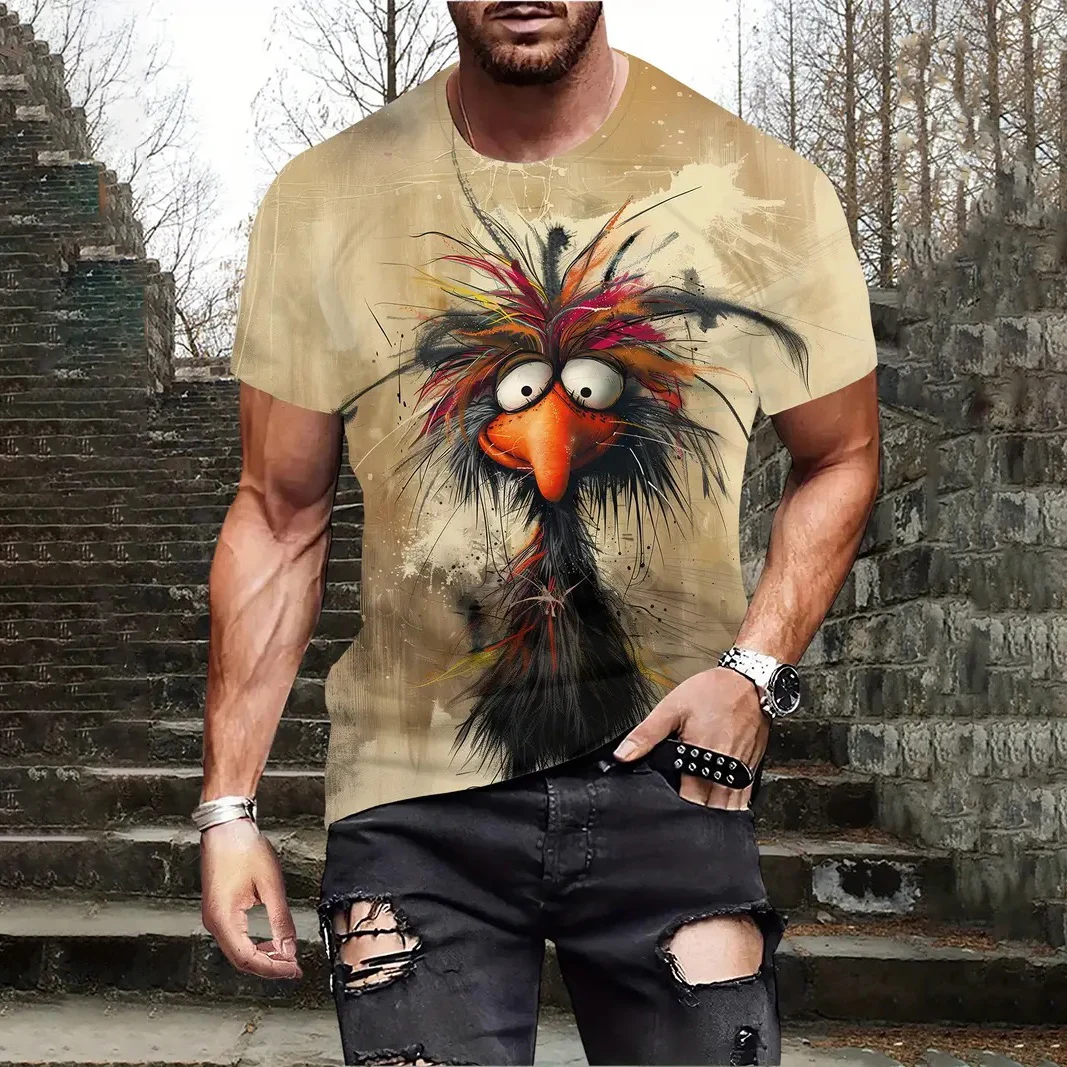Summer Men‘s T Shirt Casual Short Sleeve Tee Cartoon Animal Print 3D T Shirt Street Fashion Sportshirt Male Oversized Clothing
Summer Men‘s T Shirt Casual Short Sleeve Tee Cartoon Animal Print 3D T Shirt Street Fashion Sportshirt Male Oversized Clothing