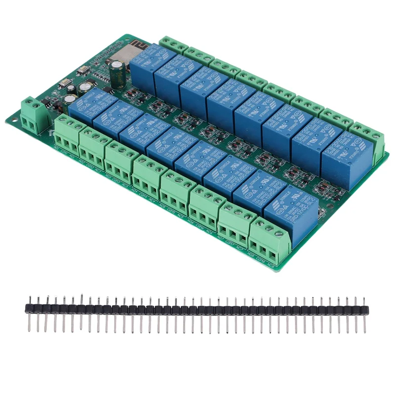ABKW- WIFI 16 Channel Relay Module ESP-12F Development Board Power, 16 Way Relay Module, Supply Mode 12V
ABKW- WIFI 16 Channel Relay Module ESP-12F Development Board Power, 16 Way Relay Module, Supply Mode 12V