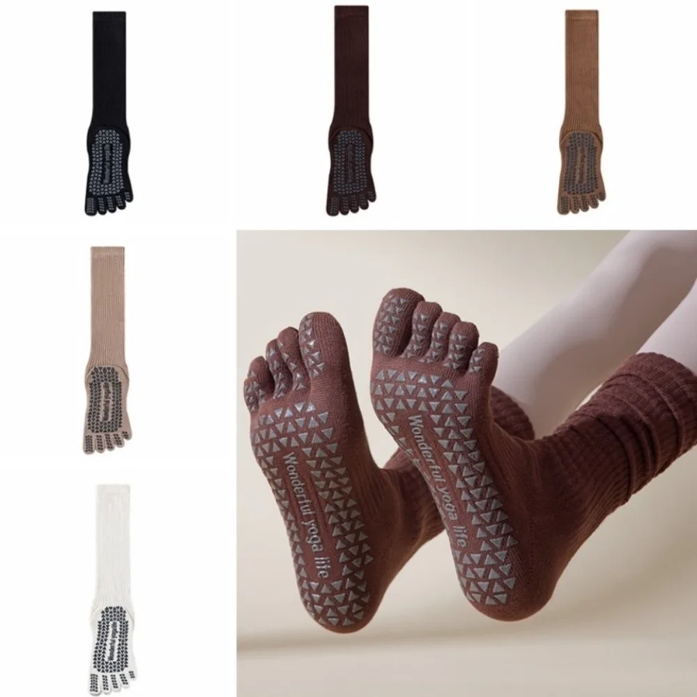 Five Fingers Sports Toe Socks Silicone Anti-slip Long-tube Women Yoga Socks Separate Fingers Free Size Sport Pilates Socks Dance
Five Fingers Sports Toe Socks Silicone Anti-slip Long-tube Women Yoga Socks Separate Fingers Free Size Sport Pilates Socks Dance