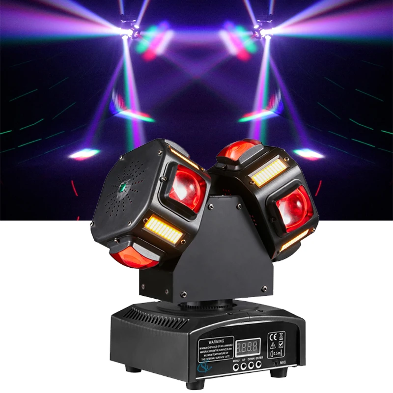 Stage DJ Light LED 120W Double Head Beam Strobe Lamp Moving Head Effect Disco Party Light DMX512 For Nightclub Bar Event
Stage DJ Light LED 120W Double Head Beam Strobe Lamp Moving Head Effect Disco Party Light DMX512 For Nightclub Bar Event