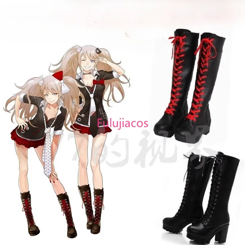 Fulujiacos Anime Enoshima Junko Cosplay Boots Lace Up High Heel Shoes New+Drop Shipping Pu Leather
Fulujiacos Anime Enoshima Junko Cosplay Boots Lace Up High Heel Shoes New+Drop Shipping Pu Leather