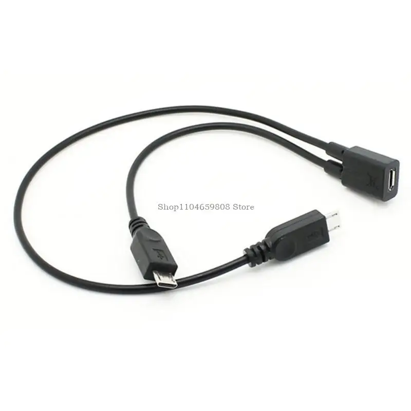 Flexible Micro USB Female to 2Micro USB Male Splitter Cord Stability Transmission Cable 30cm/12inch Long
Flexible Micro USB Female to 2Micro USB Male Splitter Cord Stability Transmission Cable 30cm/12inch Long