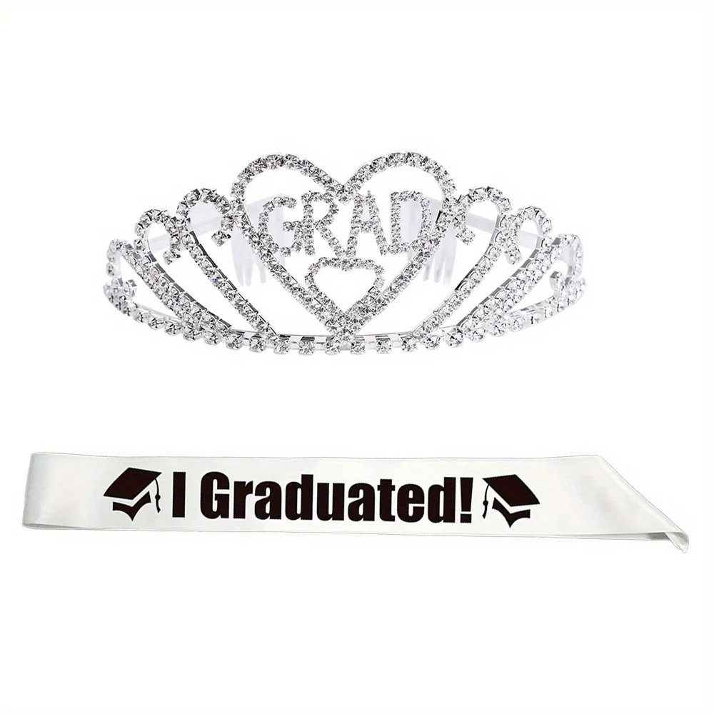 PESENAR Graduation Princess Grad Tiara and 1pcs Graduated Sash for Grad Party Gift Idea Graduation Party Decorations
PESENAR Graduation Princess Grad Tiara and 1pcs Graduated Sash for Grad Party Gift Idea Graduation Party Decorations