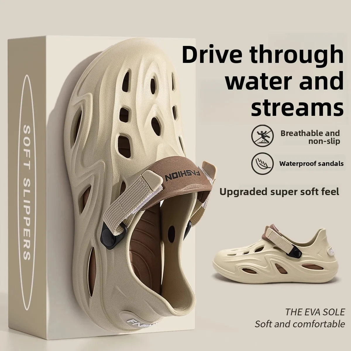 Men's Outdoor Sports Sandals Water Shoes Anti-Slip Breathable Synthetic Leather Upgraded Version of Crocodile Pattern Slippers
Men's Outdoor Sports Sandals Water Shoes Anti-Slip Breathable Synthetic Leather Upgraded Version of Crocodile Pattern Slippers