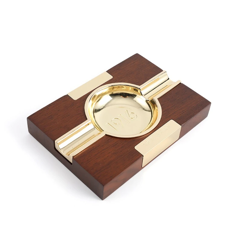 Solid wood cigar ashtray wood custom pattern high-gloss paint aluminum alloy liner two smoke slots ashtray with
Solid wood cigar ashtray wood custom pattern high-gloss paint aluminum alloy liner two smoke slots ashtray with