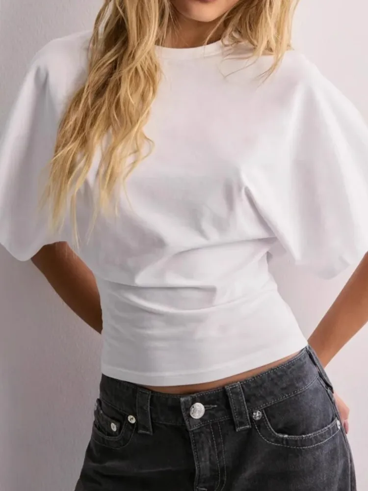 Casual Solid T Shirt Tops For Women Fashion Short Sleeve O Neck Pullover Tshirts Top Lady Holiday Streetwear Womens Clothing New
Casual Solid T Shirt Tops For Women Fashion Short Sleeve O Neck Pullover Tshirts Top Lady Holiday Streetwear Womens Clothing New