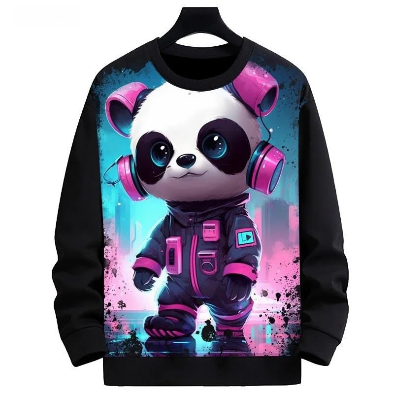 New Panda Pattern round Neck Sweatshirt Digital Printing Men's Fashionable Outerwear Comfortable Polyester Fiber Hoodie
New Panda Pattern round Neck Sweatshirt Digital Printing Men's Fashionable Outerwear Comfortable Polyester Fiber Hoodie
