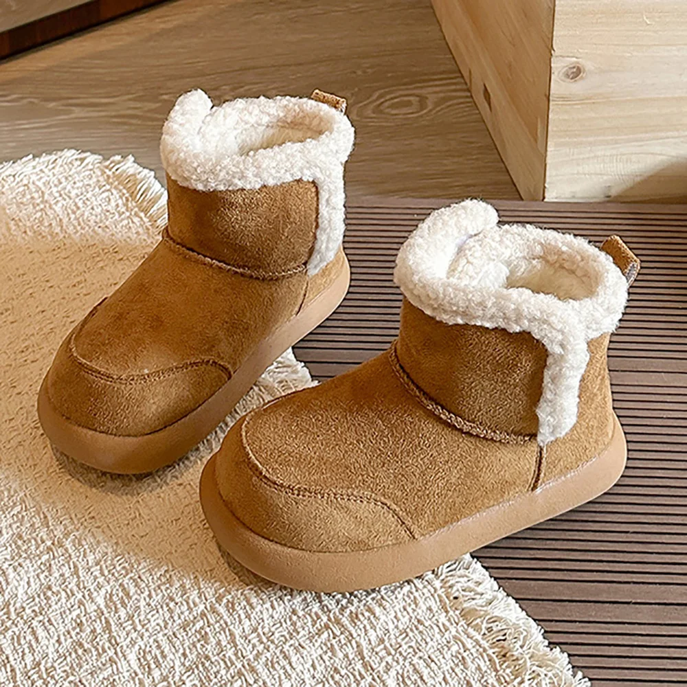 Winter Plush Boots For Children PU Leather Waterproof Kid's Snow Boots Thick Warm Boy's Girl's Padded Cotton Shoes Warm Boots
Winter Plush Boots For Children PU Leather Waterproof Kid's Snow Boots Thick Warm Boy's Girl's Padded Cotton Shoes Warm Boots