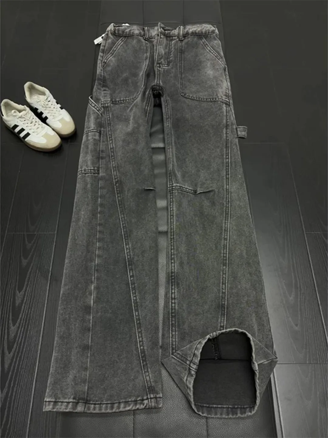 American High Street Workwear Jeans Men's Spring High-End Feeling Cool Vibe Straight Loose Knife Flared Pants
American High Street Workwear Jeans Men's Spring High-End Feeling Cool Vibe Straight Loose Knife Flared Pants