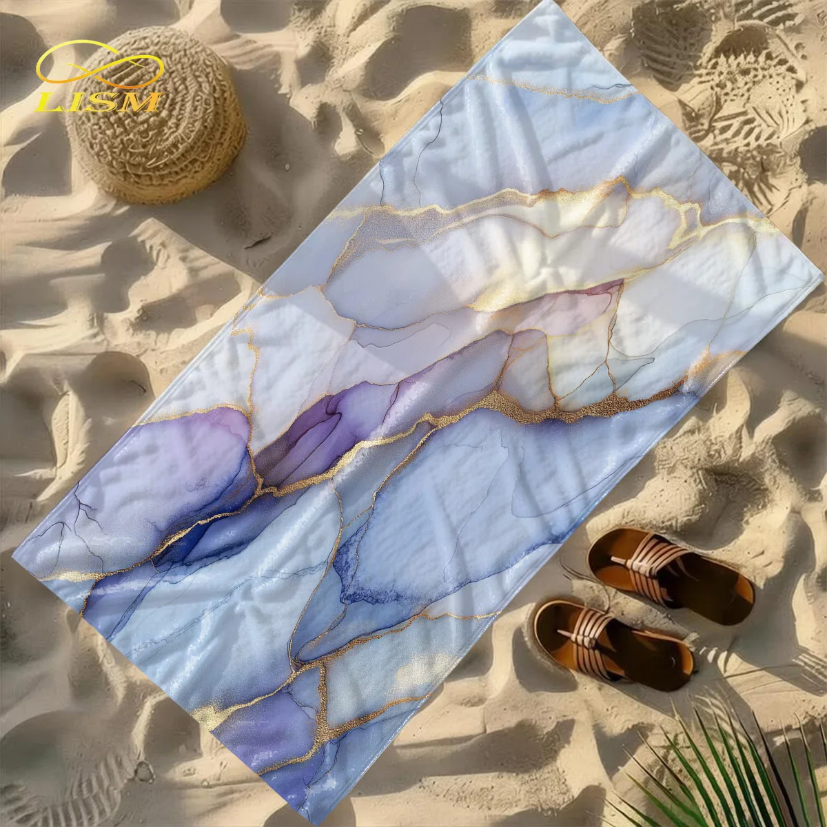 LISM 1pc White Marble Towel-Oversized, Absorbent Microfiber, Quick Dry, Ideal for Travel, Swimming, Surfing Bath Towel
LISM 1pc White Marble Towel-Oversized, Absorbent Microfiber, Quick Dry, Ideal for Travel, Swimming, Surfing Bath Towel