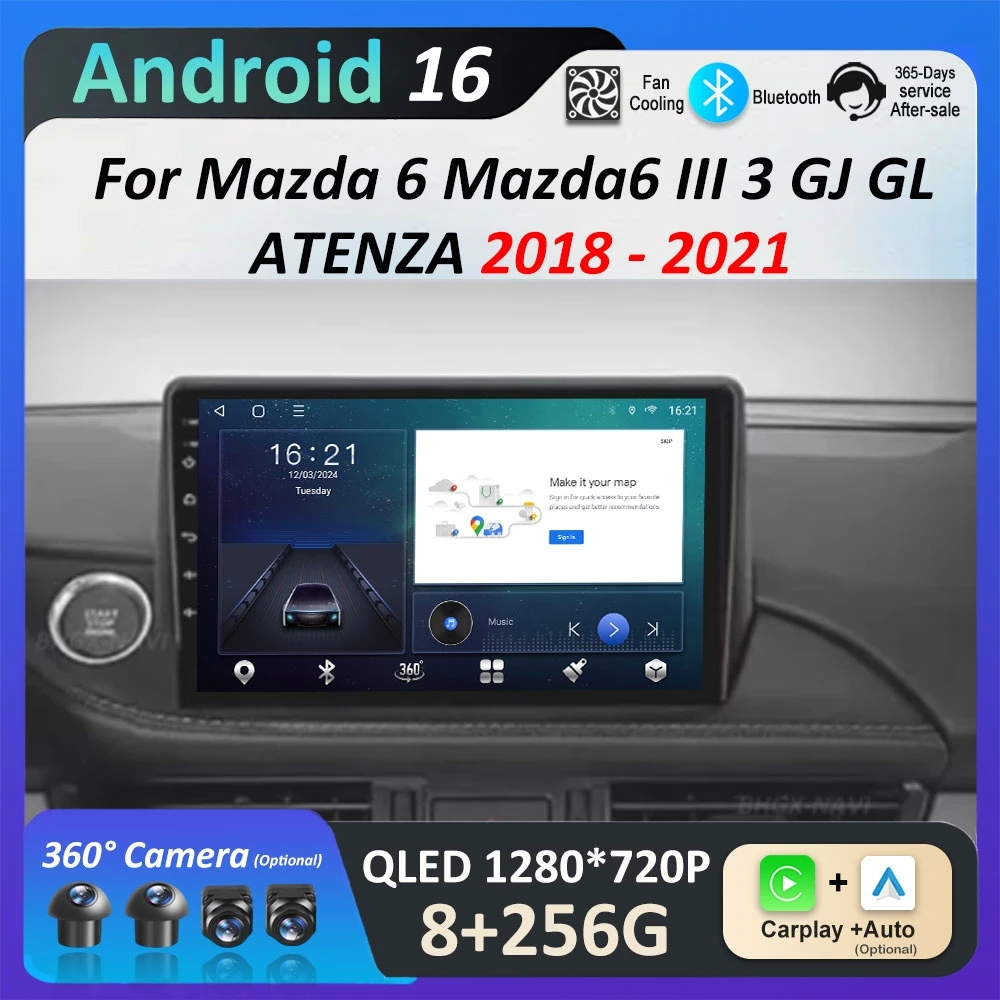 for Mazda 6 Mazda6 III 3 GJ GL ATENZA 2018 2019 2020 2021 Car Video Multimedia player DSP Stereo Android 16 GPS WiFi IPS Screen
for Mazda 6 Mazda6 III 3 GJ GL ATENZA 2018 2019 2020 2021 Car Video Multimedia player DSP Stereo Android 16 GPS WiFi IPS Screen