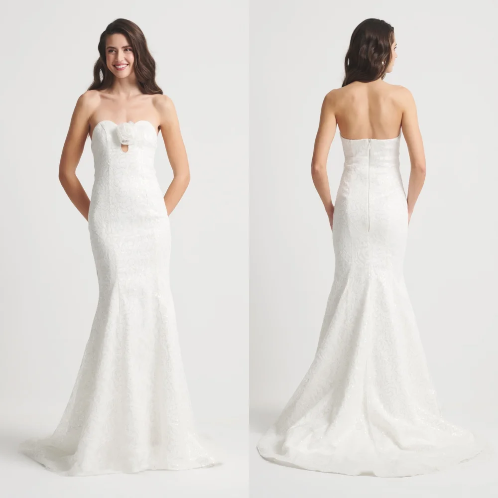 Customized Lace Handmade Flower Strapless Mermaid Long Dresses Bespoke Occasion Exquisite Formal Sizes Available
Customized Lace Handmade Flower Strapless Mermaid Long Dresses Bespoke Occasion Exquisite Formal Sizes Available