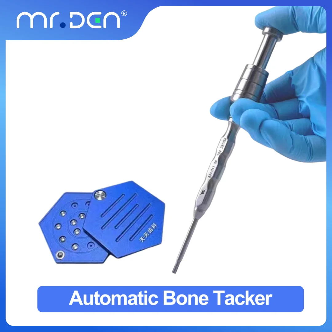 Dental Implant Automatic Bone Tack Kit Bone Surgical Instruments Bone Tack GBR System Bone Auto-tacker Pins Holder
Dental Implant Automatic Bone Tack Kit Bone Surgical Instruments Bone Tack GBR System Bone Auto-tacker Pins Holder