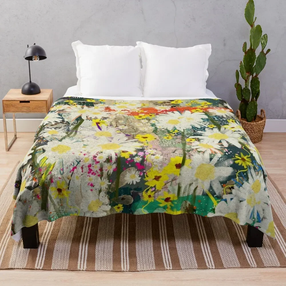 Vintage Daisies - Rustic Floral Design - Contemporary Abstract Flower Art Throw Blanket Plush Fuzzy Cozy Blanket for Couch Sofa
Vintage Daisies - Rustic Floral Design - Contemporary Abstract Flower Art Throw Blanket Plush Fuzzy Cozy Blanket for Couch Sofa
