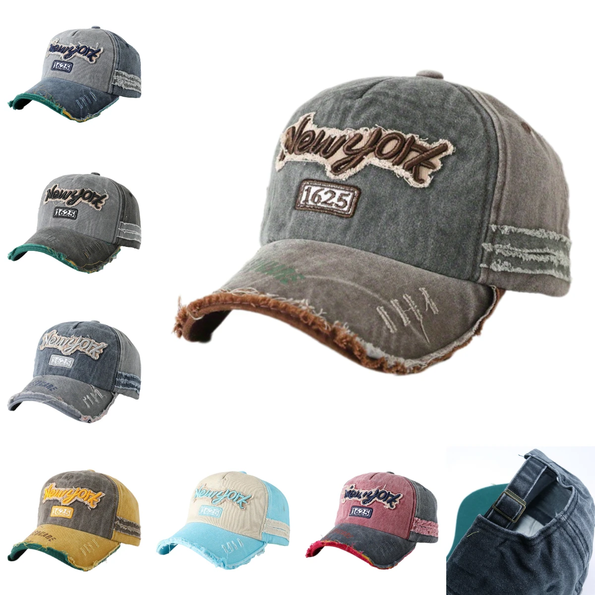 Vintage Distressed Street Hip-hop Cap Fashion Casual Spring and Autumn Letter Embroidery Baseball Cap Unisex Outdoor Sun Hat
Vintage Distressed Street Hip-hop Cap Fashion Casual Spring and Autumn Letter Embroidery Baseball Cap Unisex Outdoor Sun Hat
