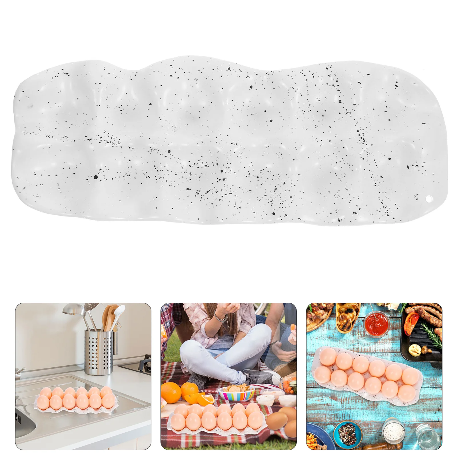 Ceramic Egg Holder Tray Kitchen Refrigerator Egg Storage Organizer Non Slip Minimalist Design Home Kitchenware 
Ceramic Egg Holder Tray Kitchen Refrigerator Egg Storage Organizer Non Slip Minimalist Design Home Kitchenware
